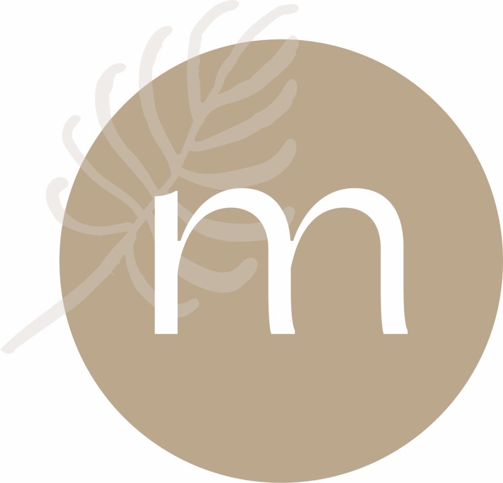 M icon on brown background sepia style illustration vector graphic